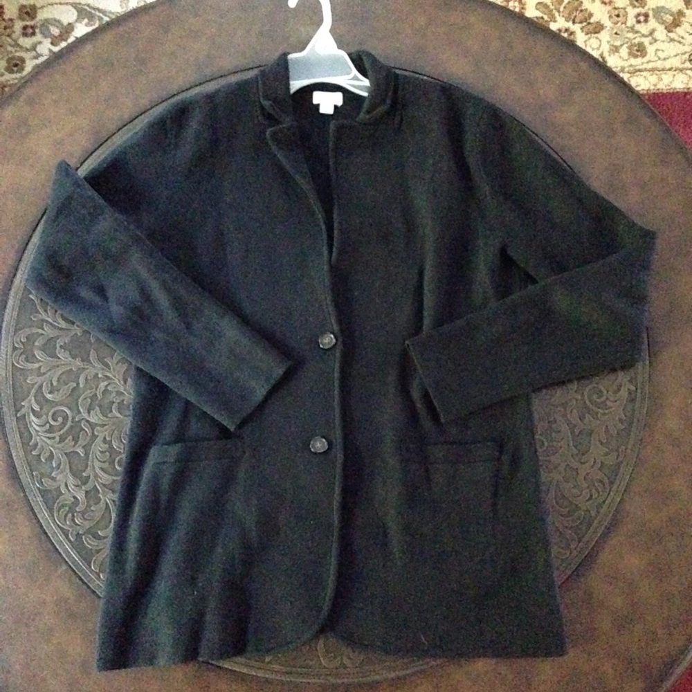 J. Crew black sweater blazer size medium